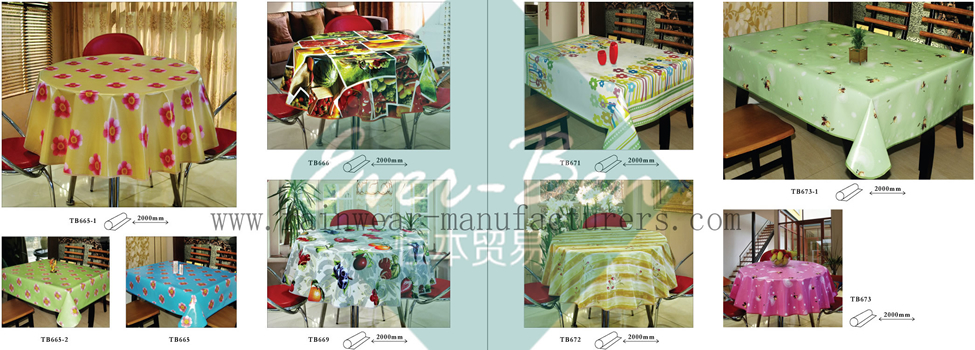 60-61 China Plastic Kitchen Tablecloths Manufacturer